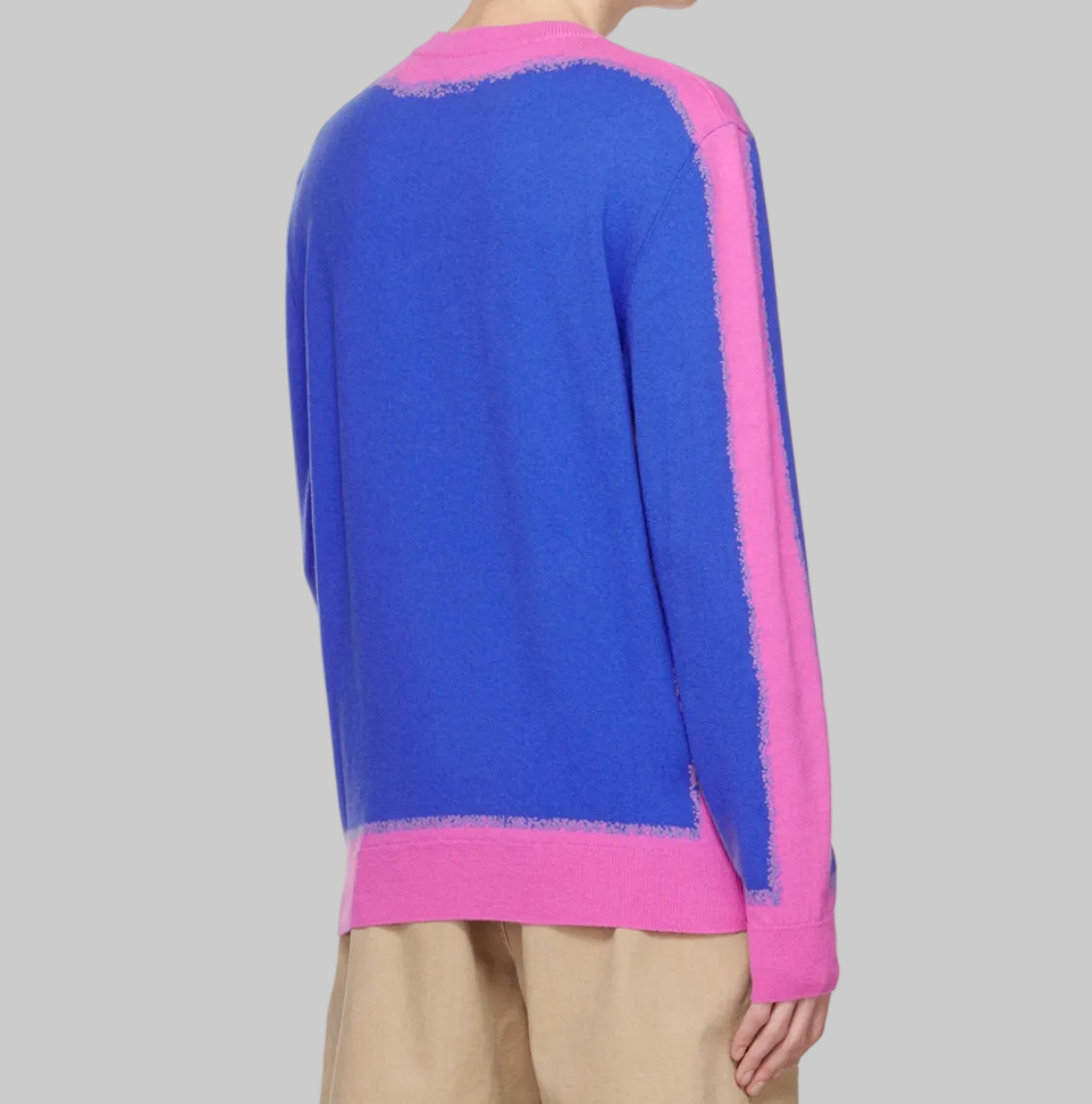MOSCHINO Blue Paint Sweater - Size M