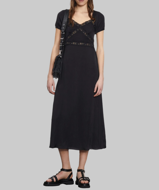 THE KOOPLES Lace & Satin Dress