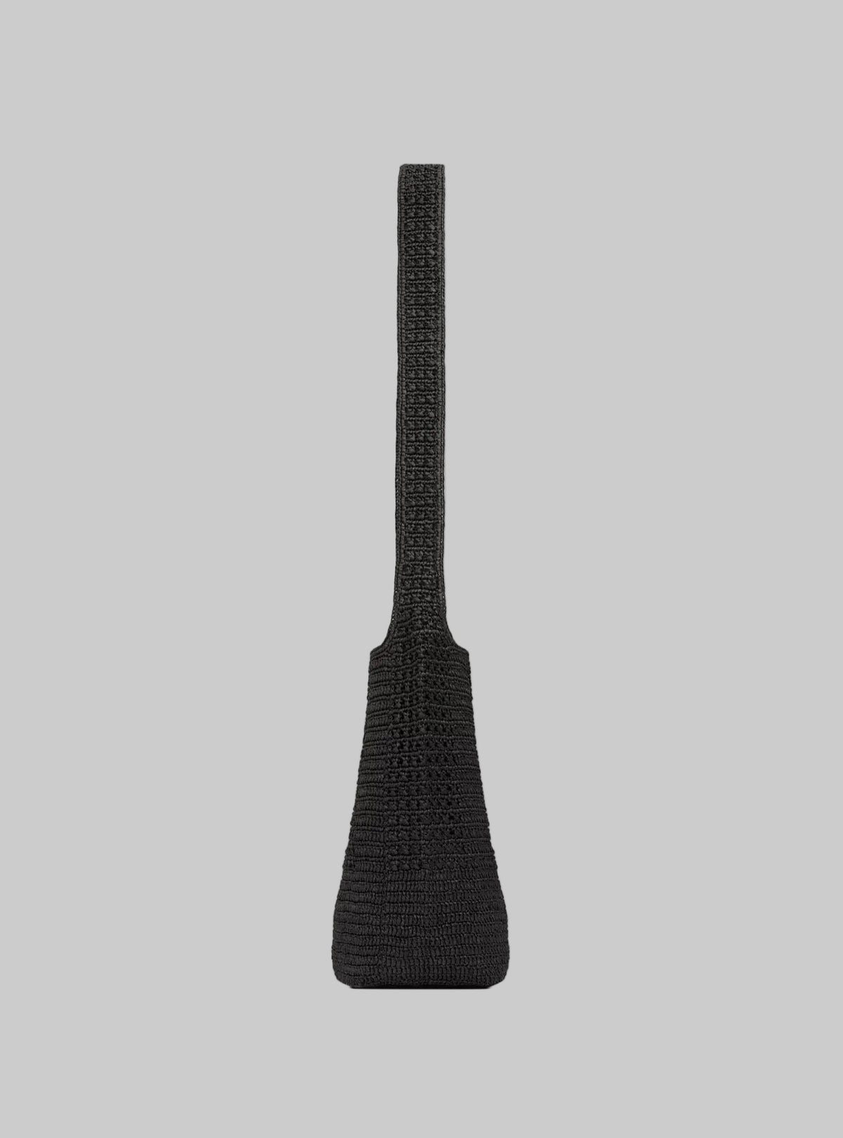 SAINT LAURENT Le 5 À 7 Medium Tote In Black Raffia
