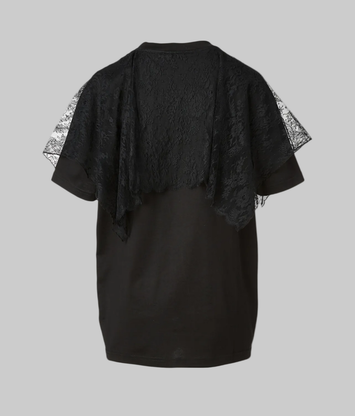 GIVENCHY Floral Lace Panel T-Shirt