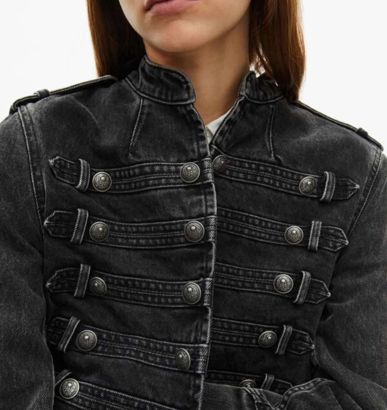 THE KOOPLES Denim Military Jacket - Size 1