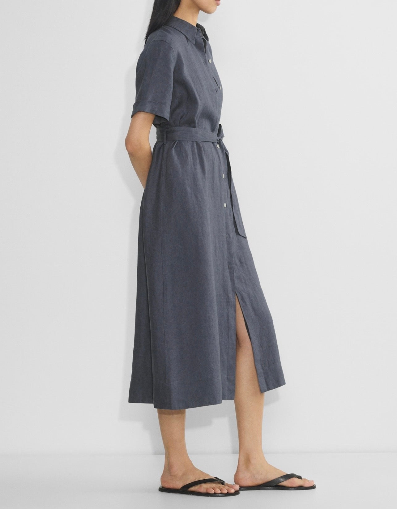 New* WILFRED Eleta Linen Maxi Dress - Size - M
