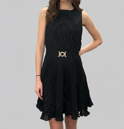 VERSACE Pleated Dress - Size S