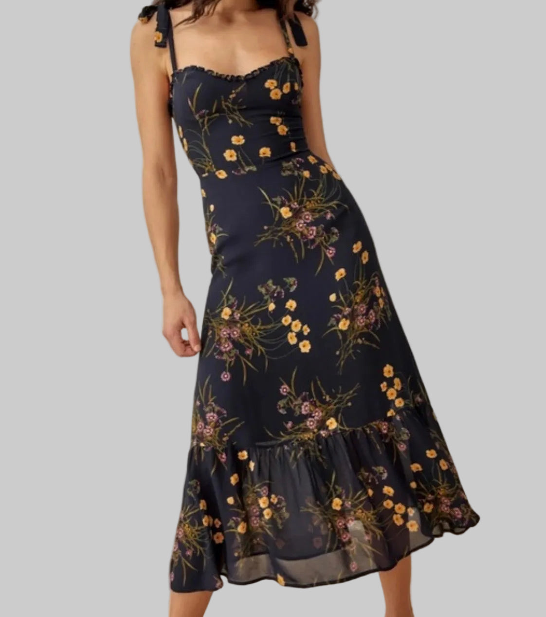 REFORMATION Nikita Midi Dress - Size 4