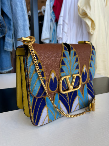 VALENTINO GARAVANI Vsling Velvet Shoulder Bag