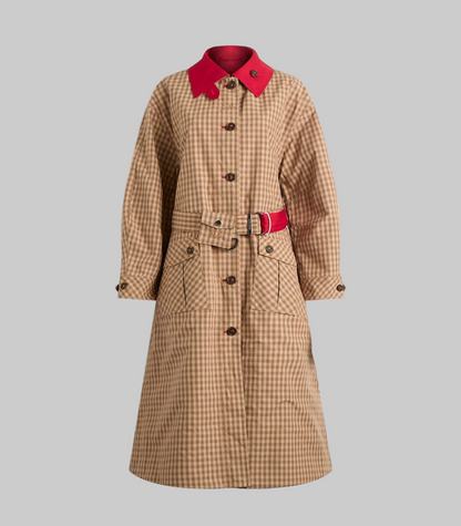 NEW* DAMSON MADDER Anja Reversible Honey Trench - Size 12