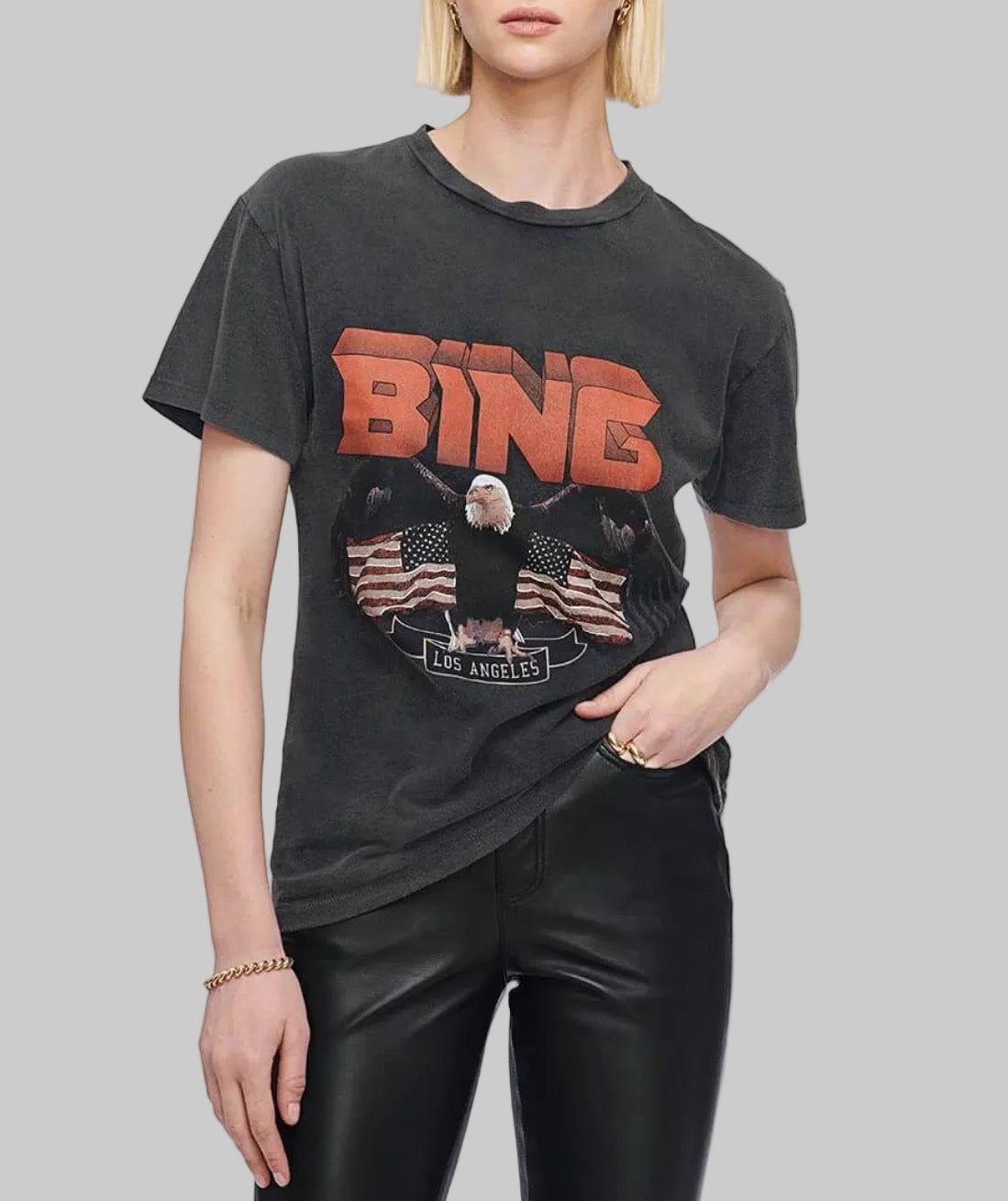 ANINE BING Graphic T-Shirt - Size xs