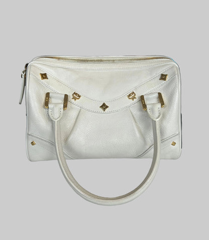 MCM White Bowling Bag