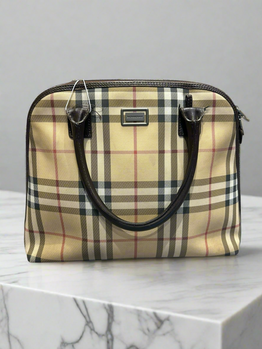 BURBERRY Nova Check Dome Purse