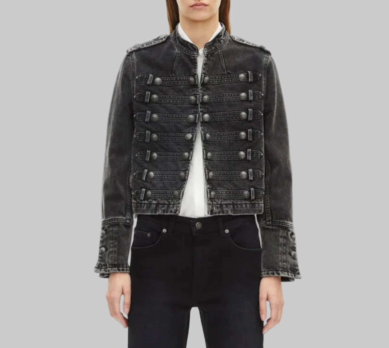 THE KOOPLES Denim Military Jacket - Size 1