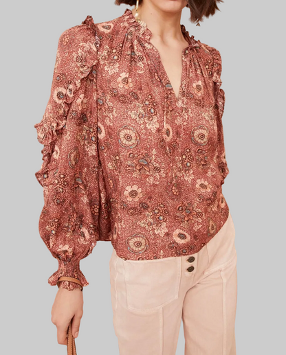ULLA JOHNSON Manet Blouse - Size 8