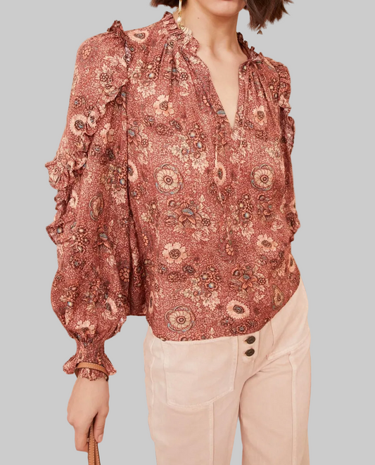 ULLA JOHNSON Manet Blouse - Size 8