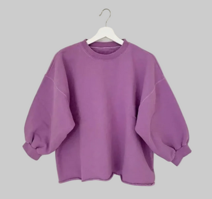 RACHEL COMEY Purple Distressed Sweater - Size M