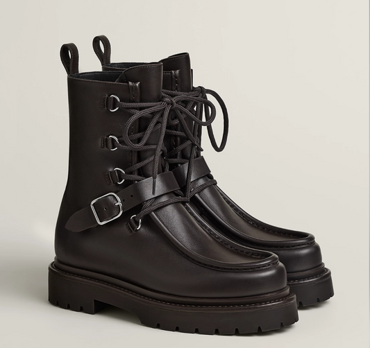 HERMES Land Ankle Boots - Size 38