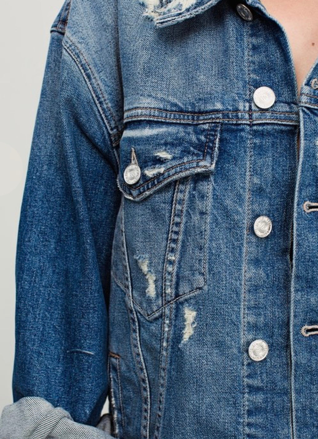 MOTHER Drifter Denim Jacket - Size M