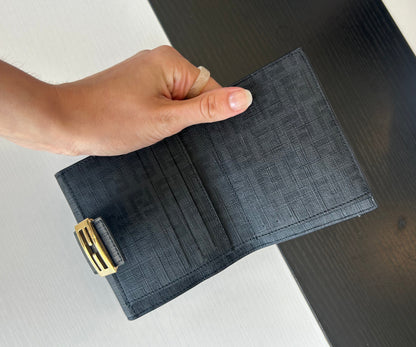 FENDI Zucchino Compact Monogram Wallet