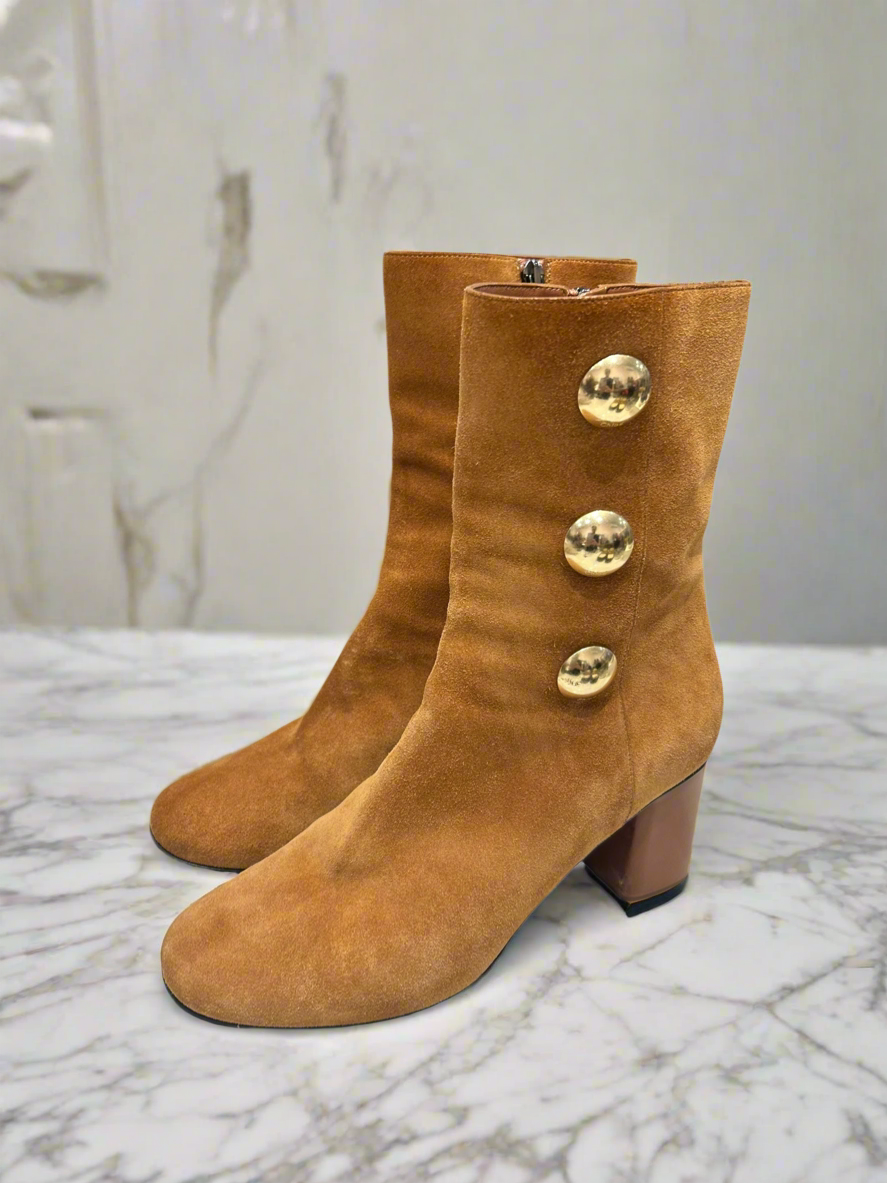 CHLOÈ Suede Boots - Size 39.5