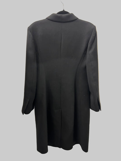SANDRO Black Double Breasted Coat - Size 40