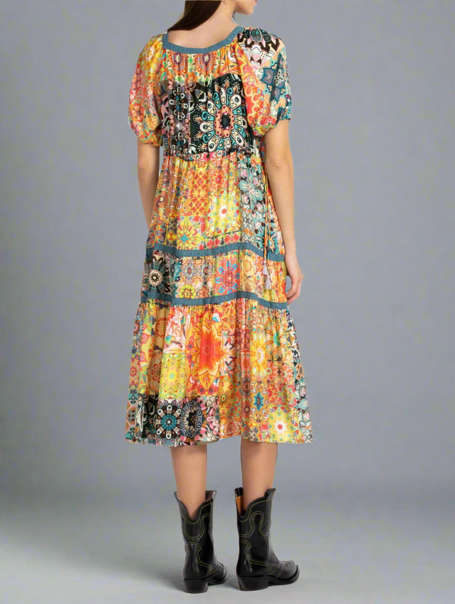 NEW* JOHNNY WAS Kaleida Zenovia Dress - Size M