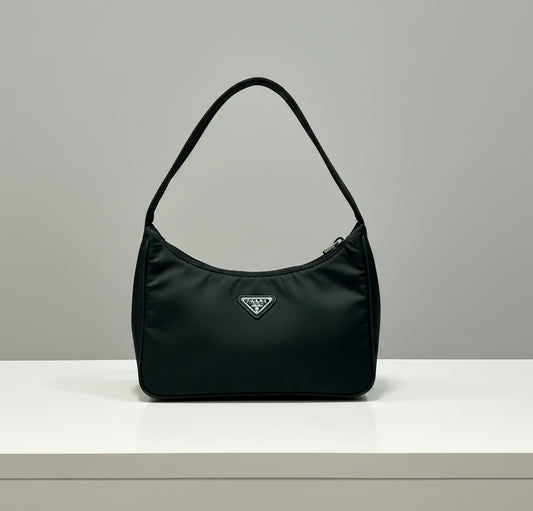 PRADA Nylon Green Shoulder Bag