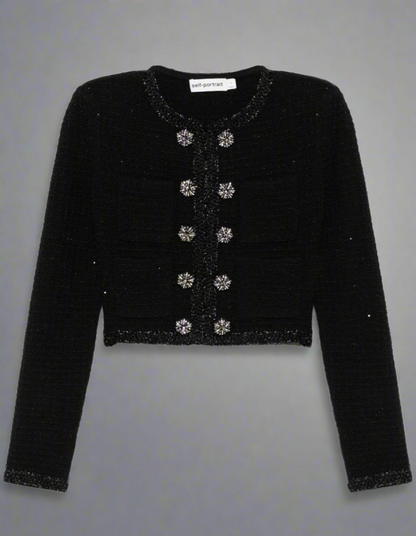 NEW* SELF-PORTRAIT Sequin Embellished Jacket - Size L