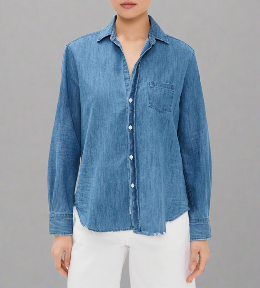 FRANK & EILEEN Denim Button Down - Size M