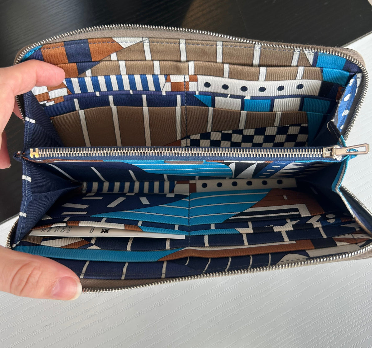 HERMES Azap Silk Long Wallet