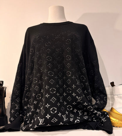 LOUIS VUITTON Monogram Degrade Crewneck - Size XL