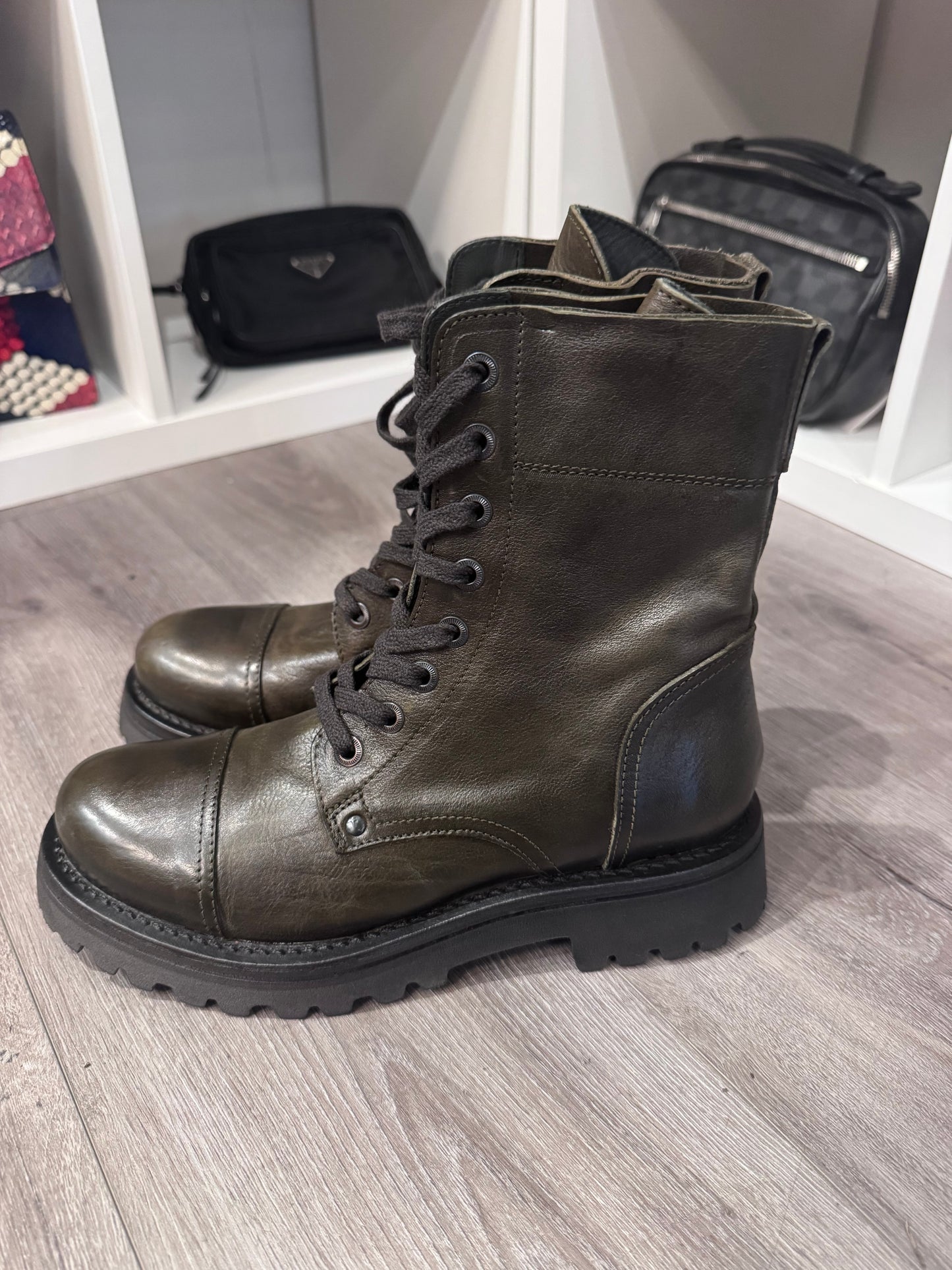 New* MOMA Lace Up Boot - Size 39