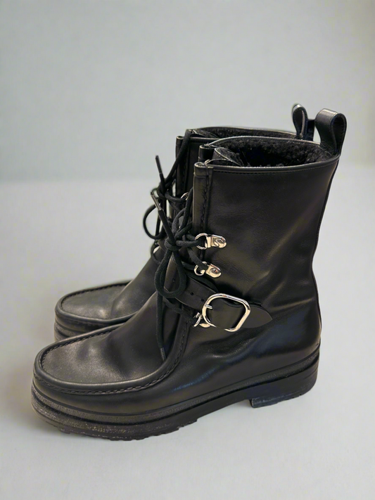 HERMES Land Ankle Boots - Size 38