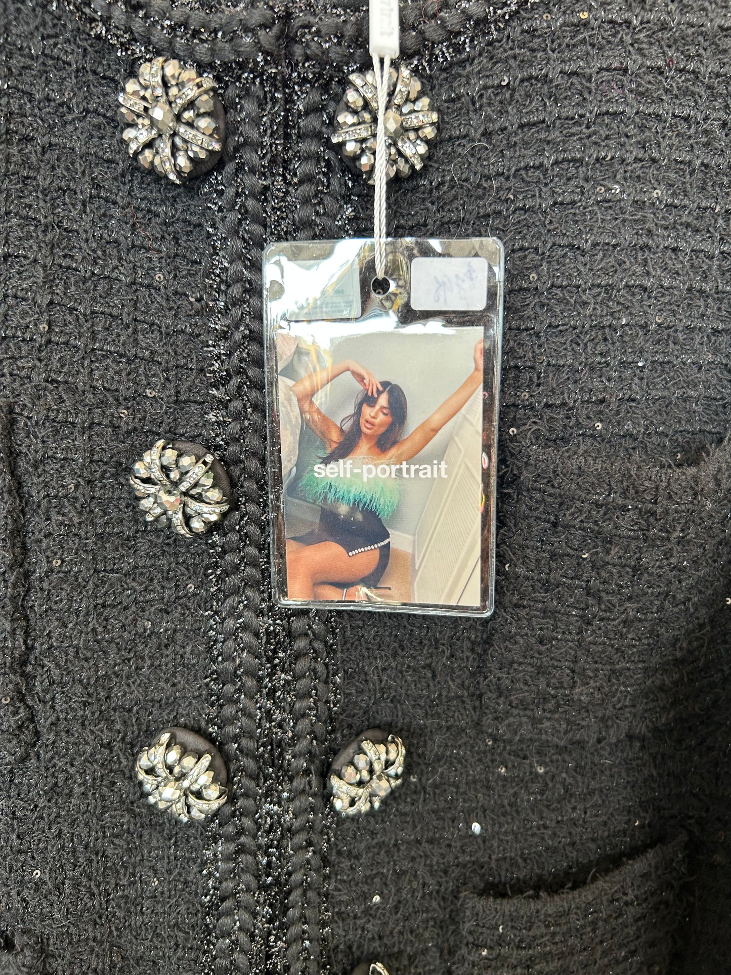 NEW* SELF-PORTRAIT Sequin Embellished Jacket - Size L