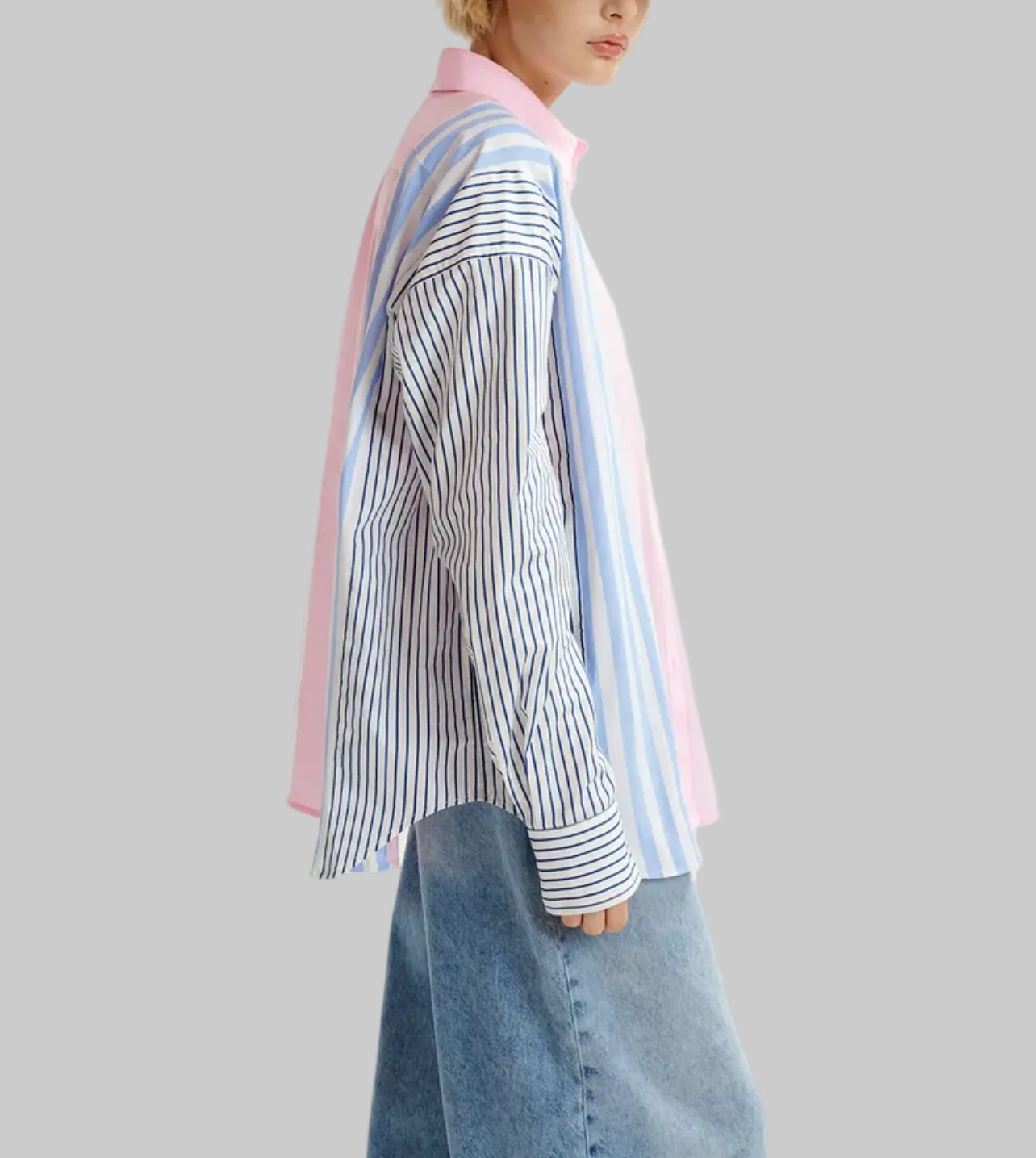 ESSENTIAL ANTWERP Multicoloured Striped Button Up - Size M