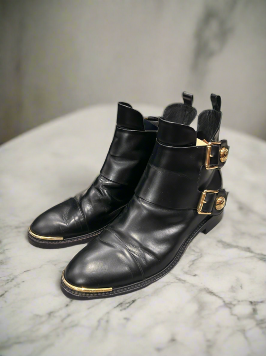 LOUIS VUITTON Logo Buckle boot size - 38