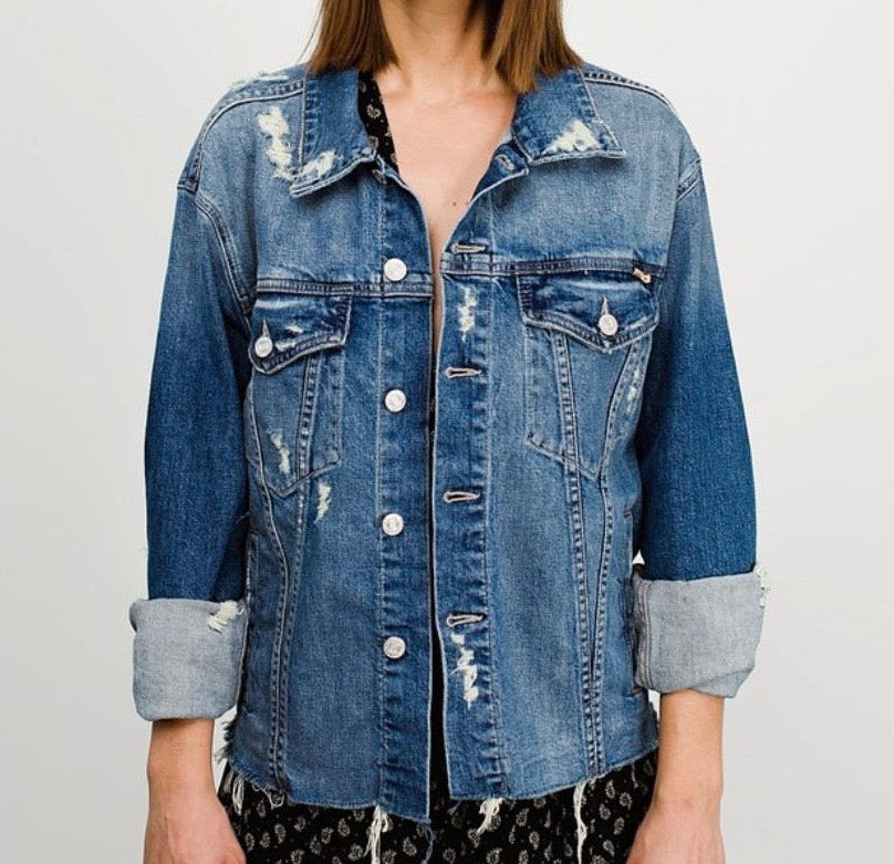 MOTHER Drifter Denim Jacket - Size M
