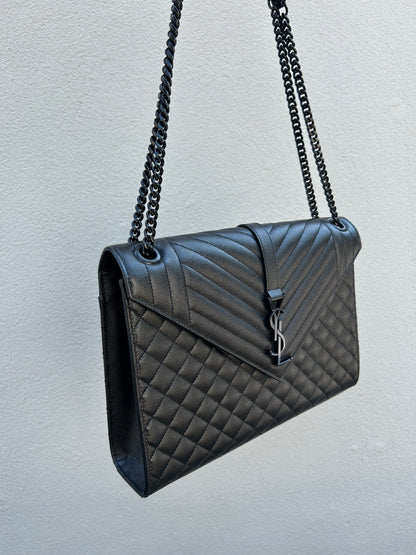 SAINT LAURENT Large Envelope Shoulder Bag