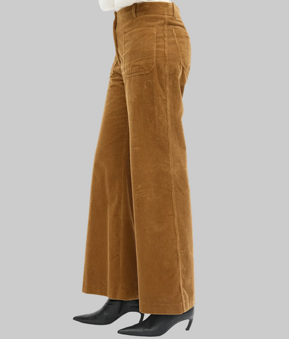 VICTORIA BECKHAM Corduroy Pants Brown - Size 2
