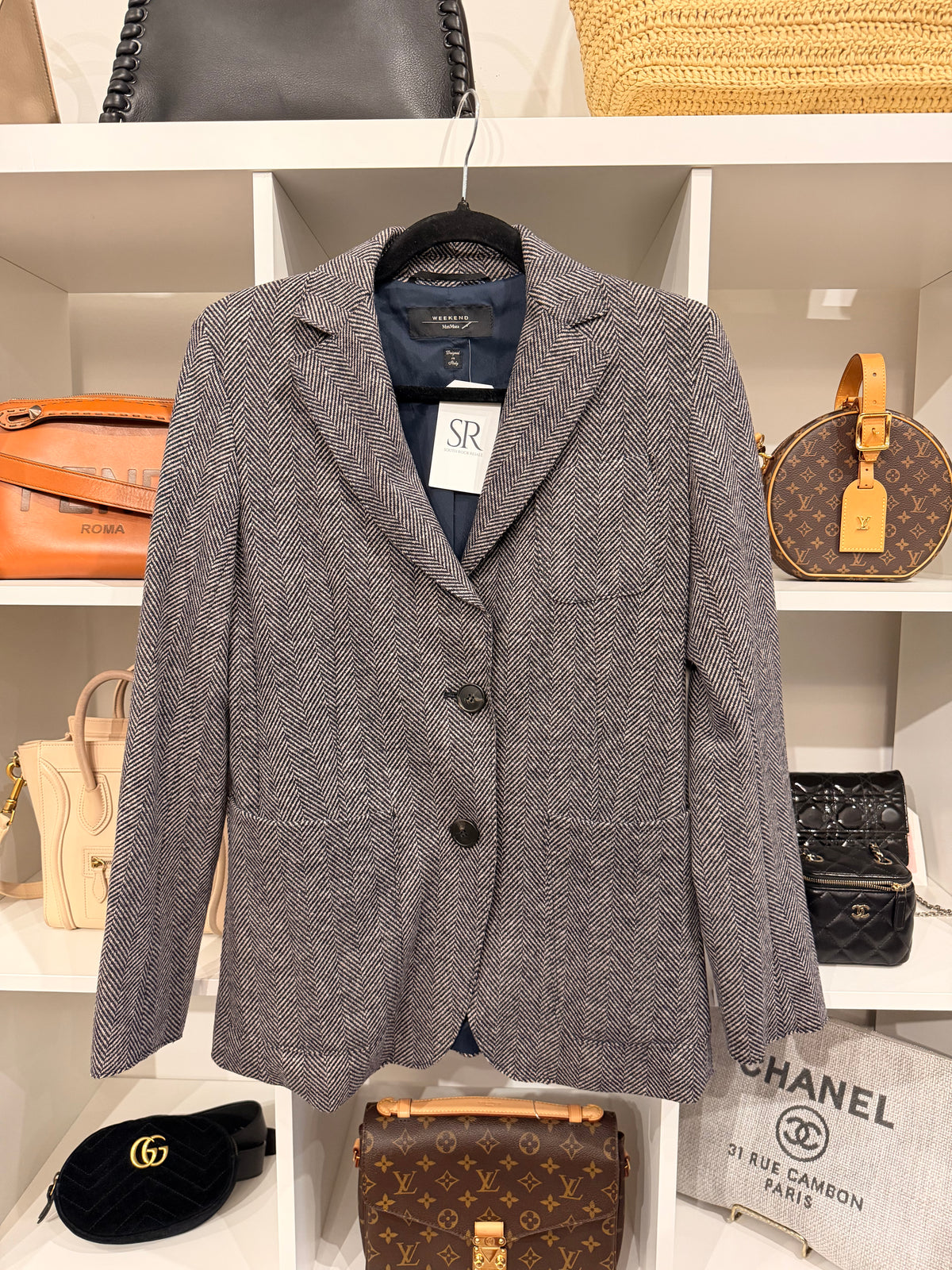 WEEKEND MAX MARA Herringbone Blazer - Size 2