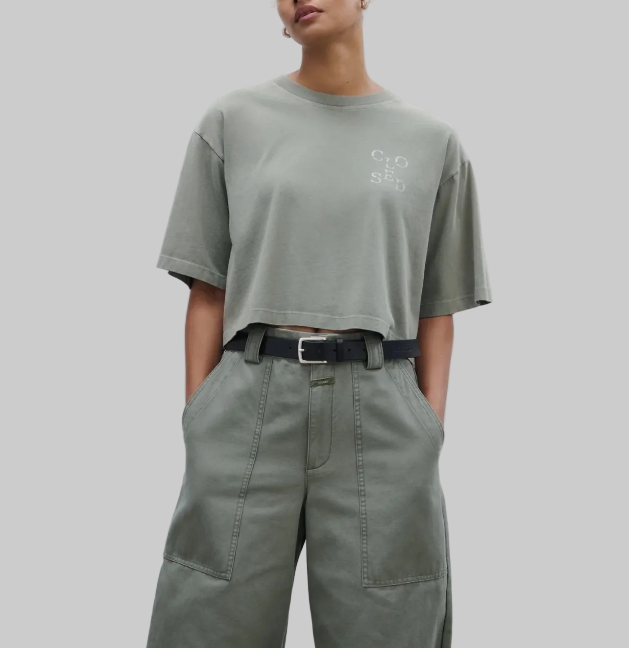 CLOSED Oversized Cropped T-Shirt - Size M