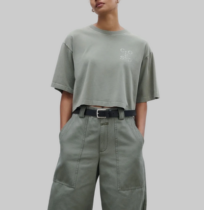 CLOSED Oversized Cropped T-Shirt - Size M
