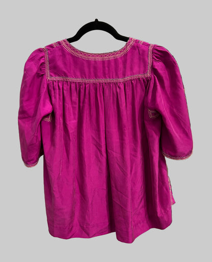 ISABEL MARANT Silk Embroidered Blouse - Size 40