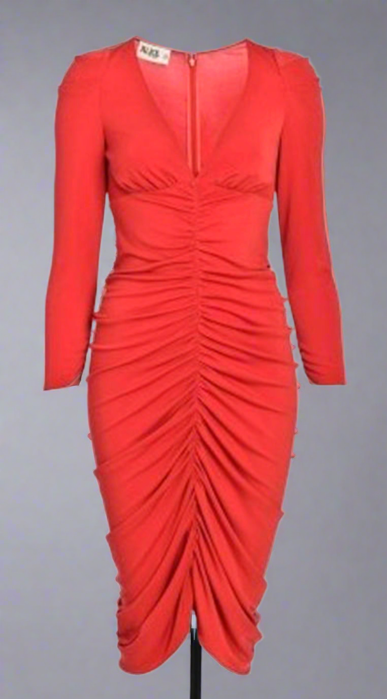 ALICE BY TEMPERLEY Ruched Dress - Size 10