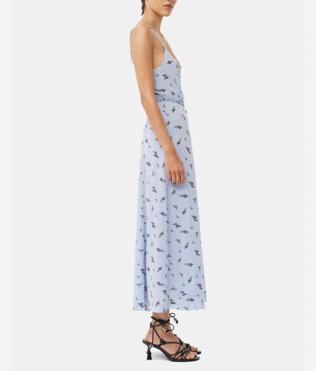 NEW* GANNI Blue Floral Dress - Size 40