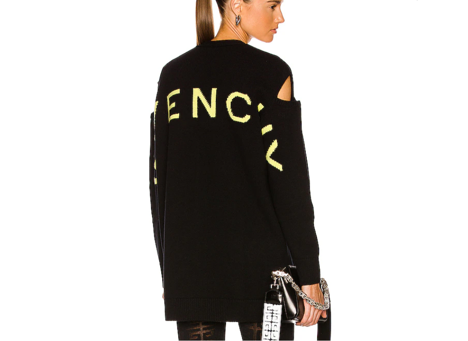 GIVENCHY knit logo cutout - Size XS