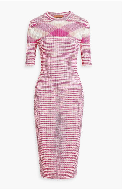 Missoni Space Dye Ribbed Midi Dress - Size 42