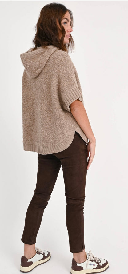 REPEAT Cashmere Knitted zip Cardigan - Size OS