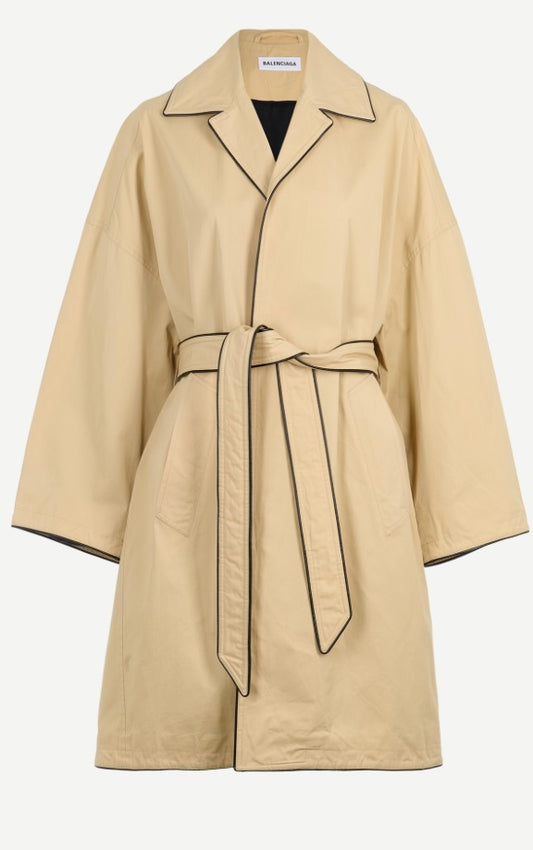 New* BALENCIAGA Belted Trench - Size 34