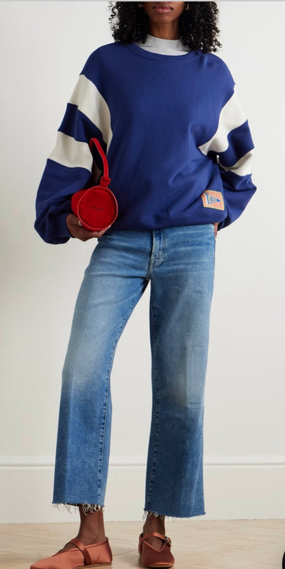 MOTHER The Drop Square Inset Sweatshirt - Size S