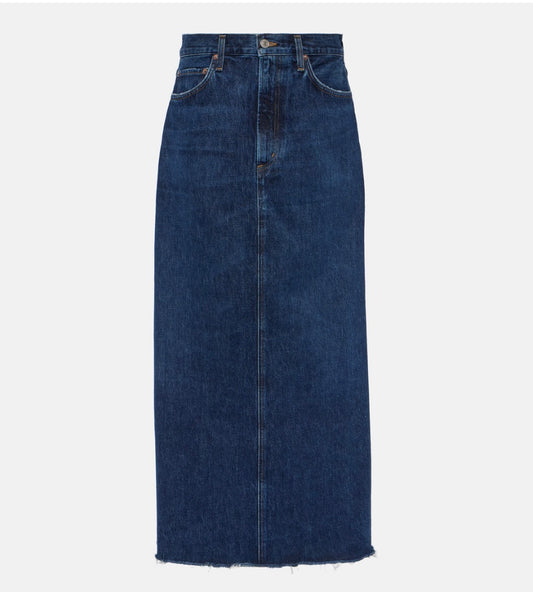 AGOLDE
Hilla denim maxi skirt - Size 30