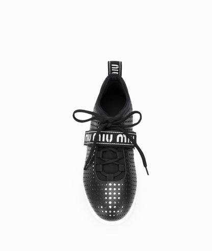 MIU MIU perforated logo sneakers - Size 37