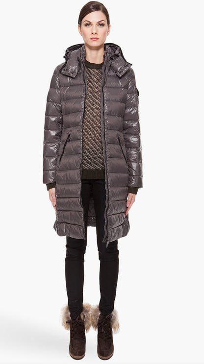 MONCLER Moka Long Down Jacket - Size xs